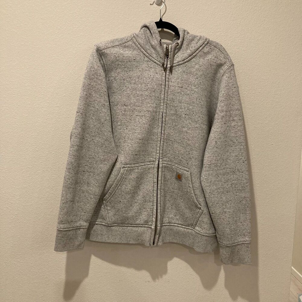 Carhartt Clarksburg Heather Gray Full Zip Hoodie Jacket XXL